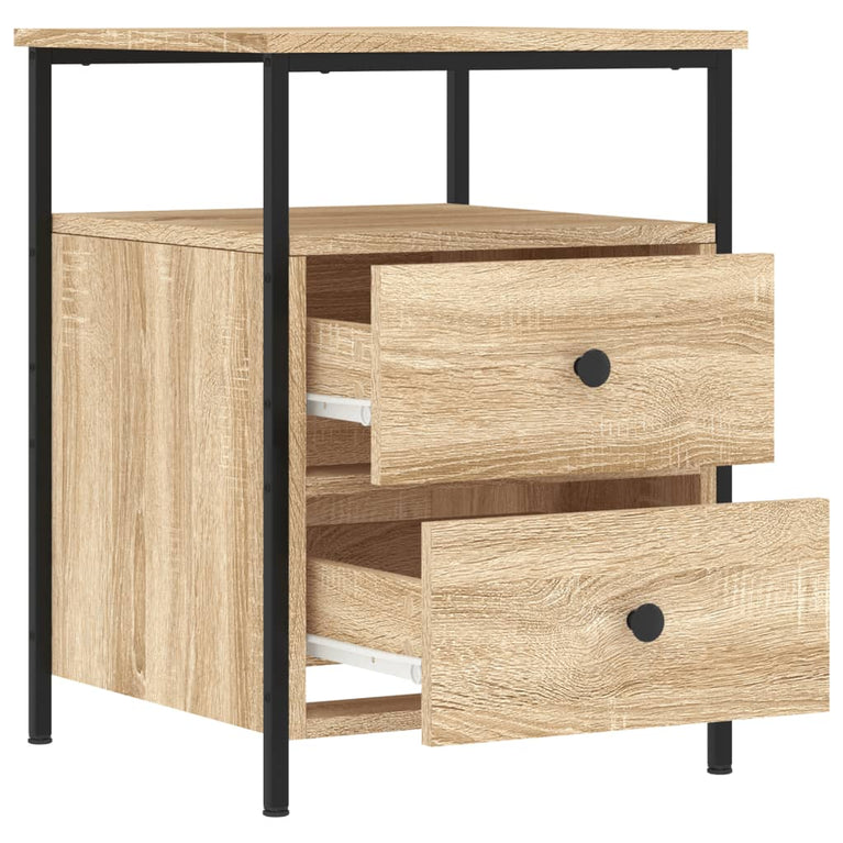 Nachtkastjes 2 st 44x45x60 cm sonoma eikenkleurig MeubelReus