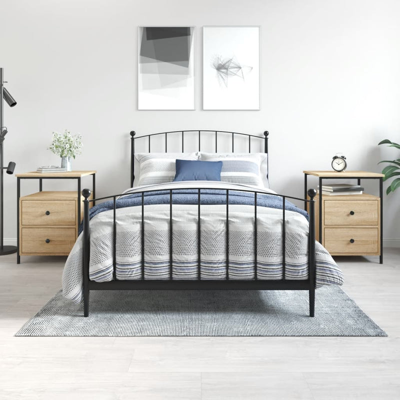 Nachtkastjes 2 st 44x45x60 cm sonoma eikenkleurig MeubelReus