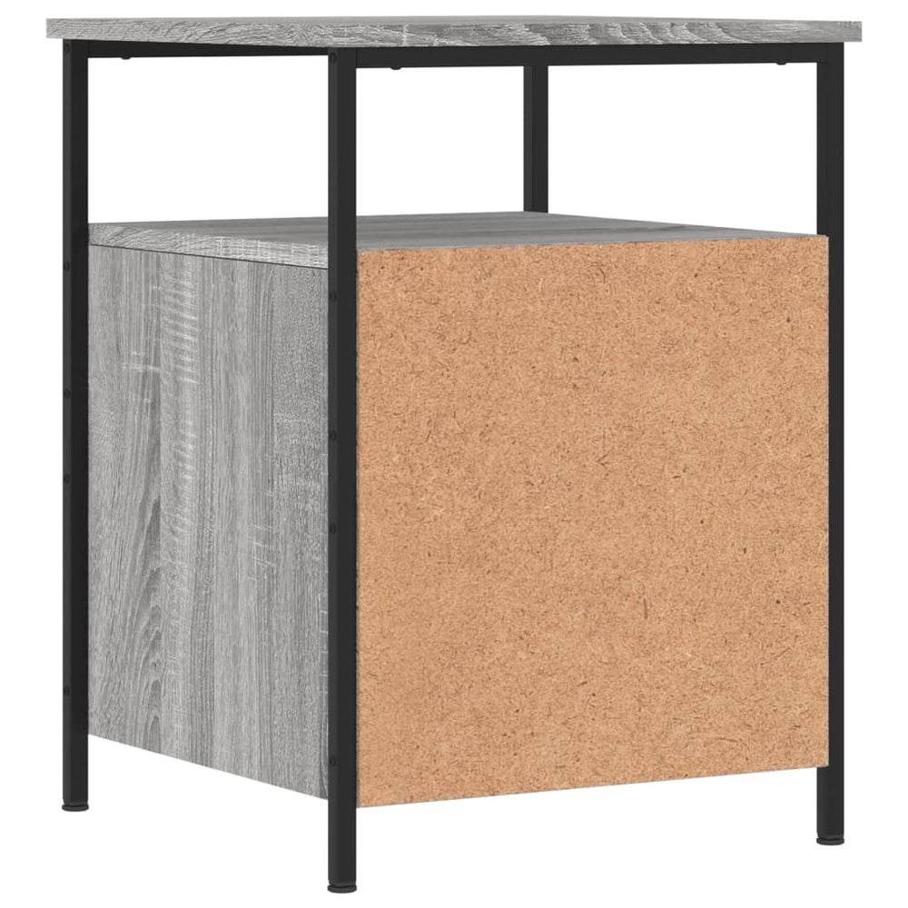 Nachtkastjes 2 st 44x45x60 cm bewerkt hout grijs sonoma eiken MeubelReus