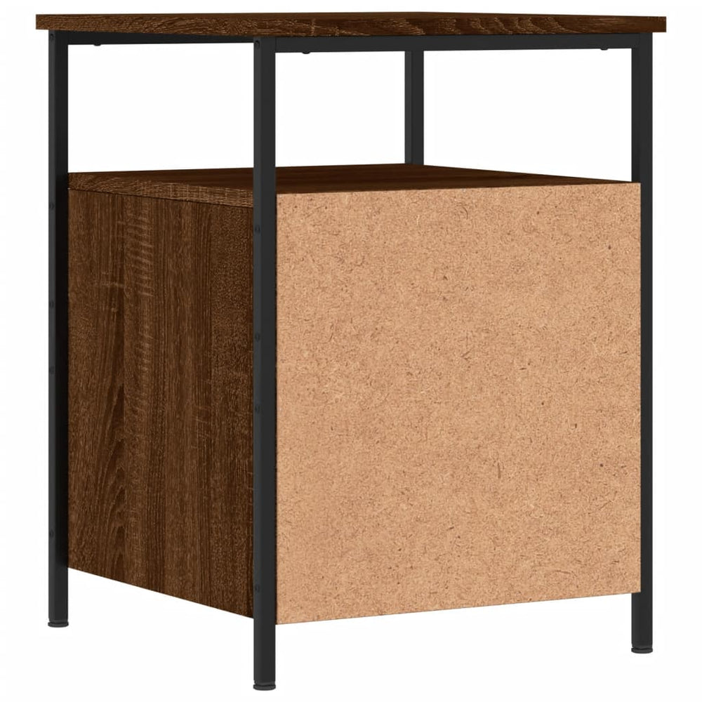 Nachtkastje 44x45x60 cm bewerkt hout bruin eikenkleur MeubelReus