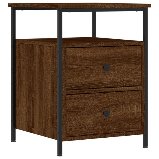 Nachtkastjes 2 st 44x45x60 cm bewerkt hout bruin eikenkleur MeubelReus