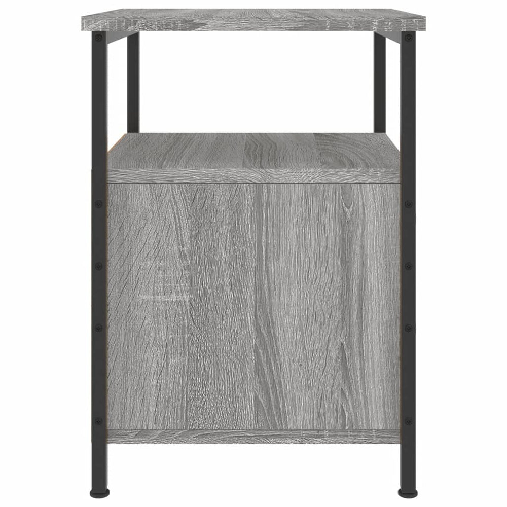 Nachtkastje 34x35,5x50 cm bewerkt hout grijs sonoma MeubelReus