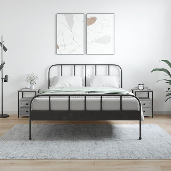 Nachtkastjes 2 st 34x35,5x50 cm bewerkt hout grijs sonoma eiken MeubelReus