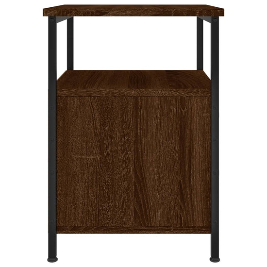 Nachtkastjes 2 st 34x35,5x50 cm bewerkt hout bruin eikenkleur MeubelReus