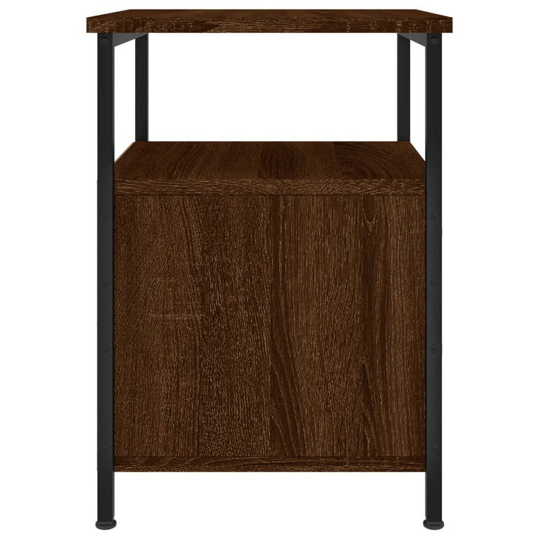 Nachtkastjes 2 st 34x35,5x50 cm bewerkt hout bruin eikenkleur MeubelReus