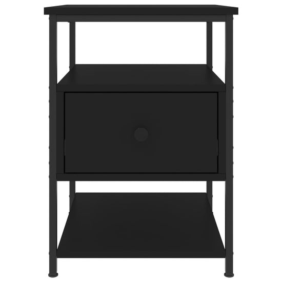 Nachtkastjes 2 st 40x42x56 cm bewerkt hout zwart MeubelReus