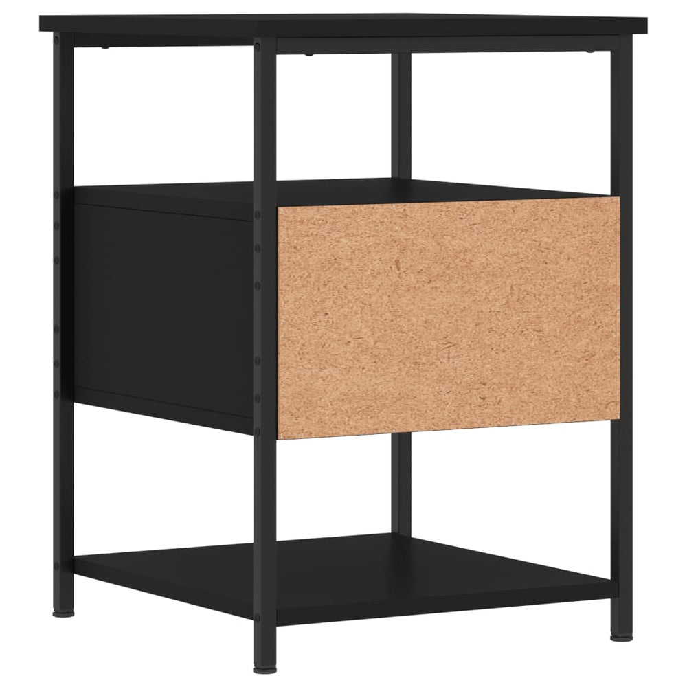 Nachtkastjes 2 st 40x42x56 cm bewerkt hout zwart MeubelReus