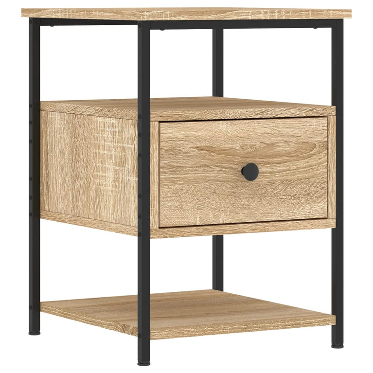 Nachtkastjes 2 st 40x42x56 cm bewerkt hout sonoma eikenkleurig MeubelReus