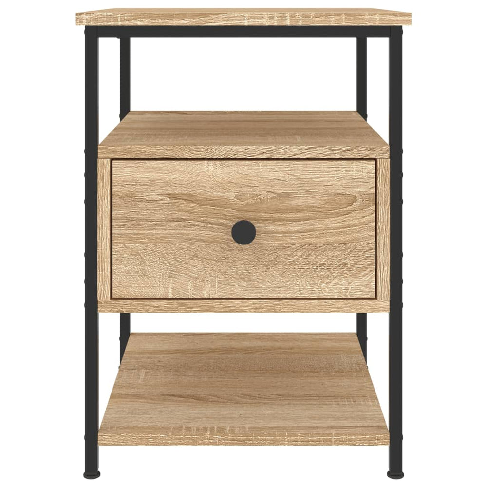 Nachtkastjes 2 st 40x42x56 cm bewerkt hout sonoma eikenkleurig MeubelReus