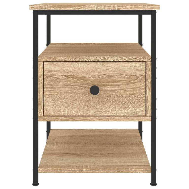 Nachtkastjes 2 st 40x42x56 cm bewerkt hout sonoma eikenkleurig MeubelReus