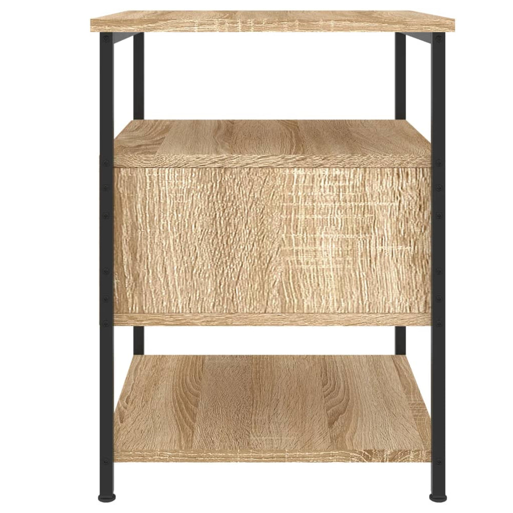 Nachtkastjes 2 st 40x42x56 cm bewerkt hout sonoma eikenkleurig MeubelReus