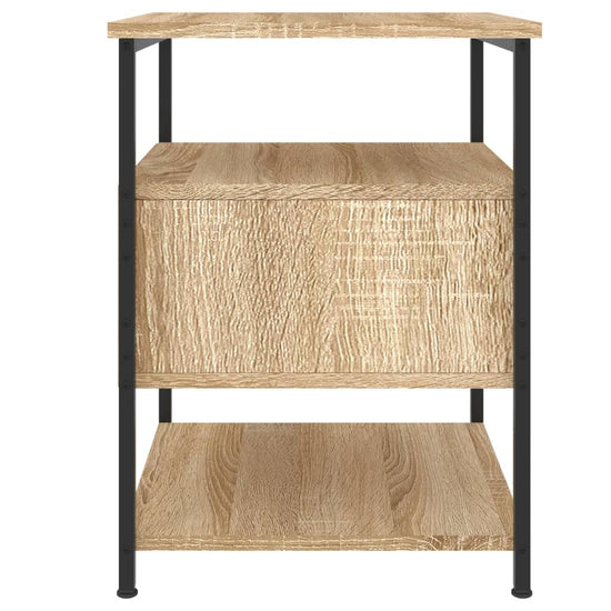 Nachtkastjes 2 st 40x42x56 cm bewerkt hout sonoma eikenkleurig MeubelReus