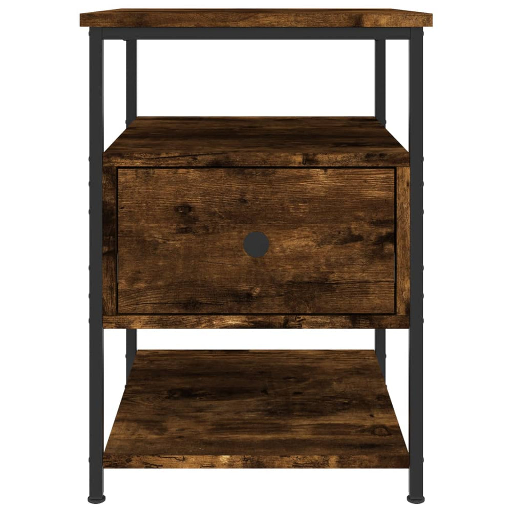 Nachtkastjes 2 st 40x42x56 cm bewerkt hout gerookt eikenkleurig MeubelReus