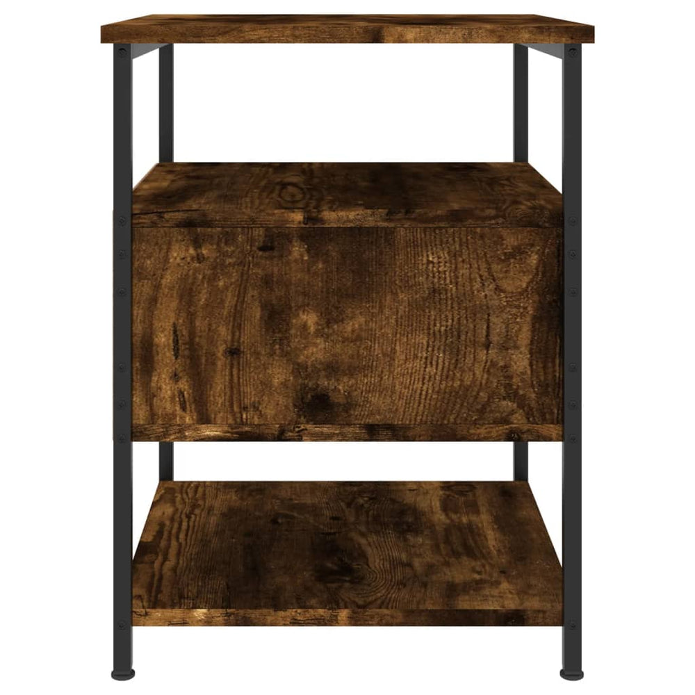 Nachtkastjes 2 st 40x42x56 cm bewerkt hout gerookt eikenkleurig MeubelReus