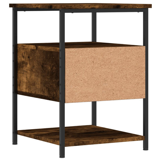 Nachtkastjes 2 st 40x42x56 cm bewerkt hout gerookt eikenkleurig MeubelReus