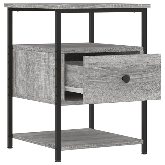 Nachtkastjes 2 st 40x42x56 cm bewerkt hout grijs sonoma eiken MeubelReus