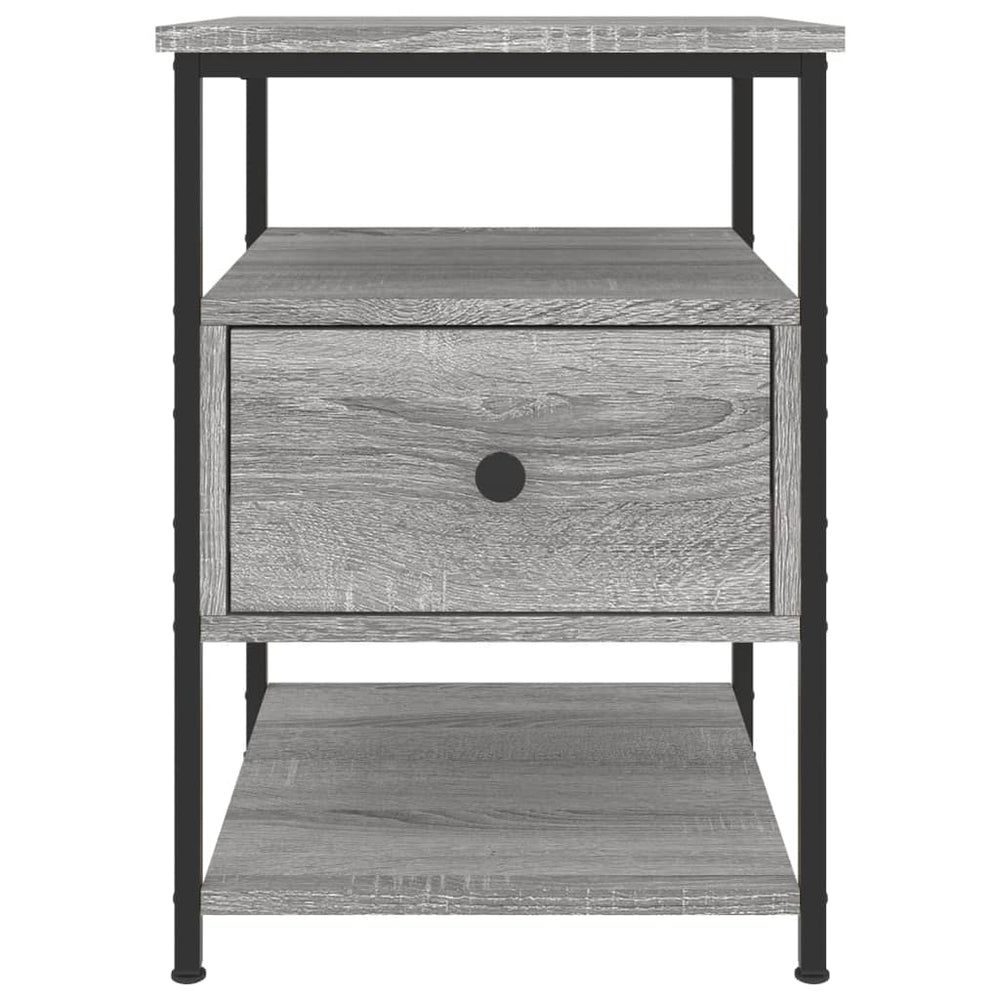 Nachtkastjes 2 st 40x42x56 cm bewerkt hout grijs sonoma eiken MeubelReus