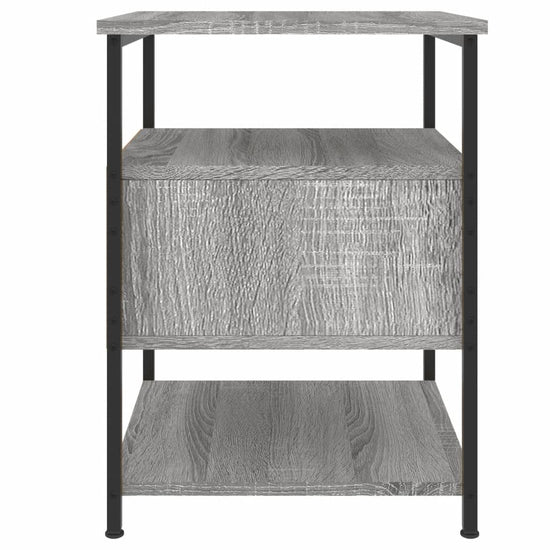 Nachtkastjes 2 st 40x42x56 cm bewerkt hout grijs sonoma eiken MeubelReus