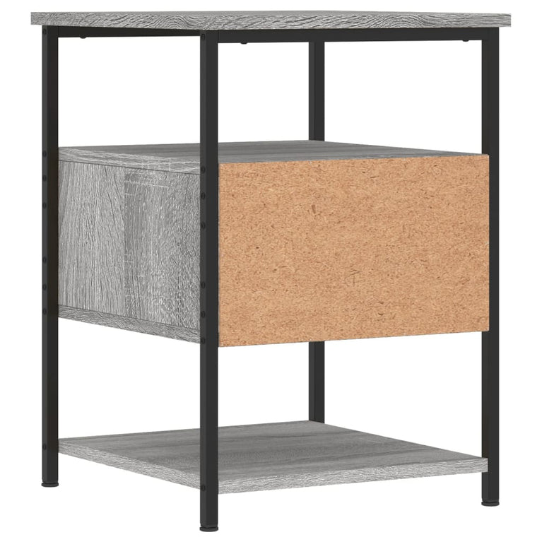 Nachtkastjes 2 st 40x42x56 cm bewerkt hout grijs sonoma eiken MeubelReus