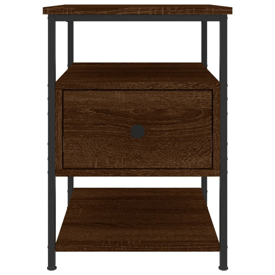 Nachtkastjes 2 st 40x42x56 cm bewerkt hout bruin eikenkleur MeubelReus