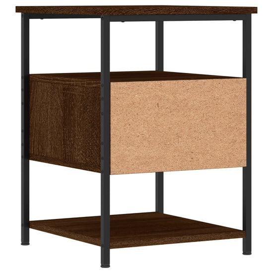 Nachtkastjes 2 st 40x42x56 cm bewerkt hout bruin eikenkleur MeubelReus