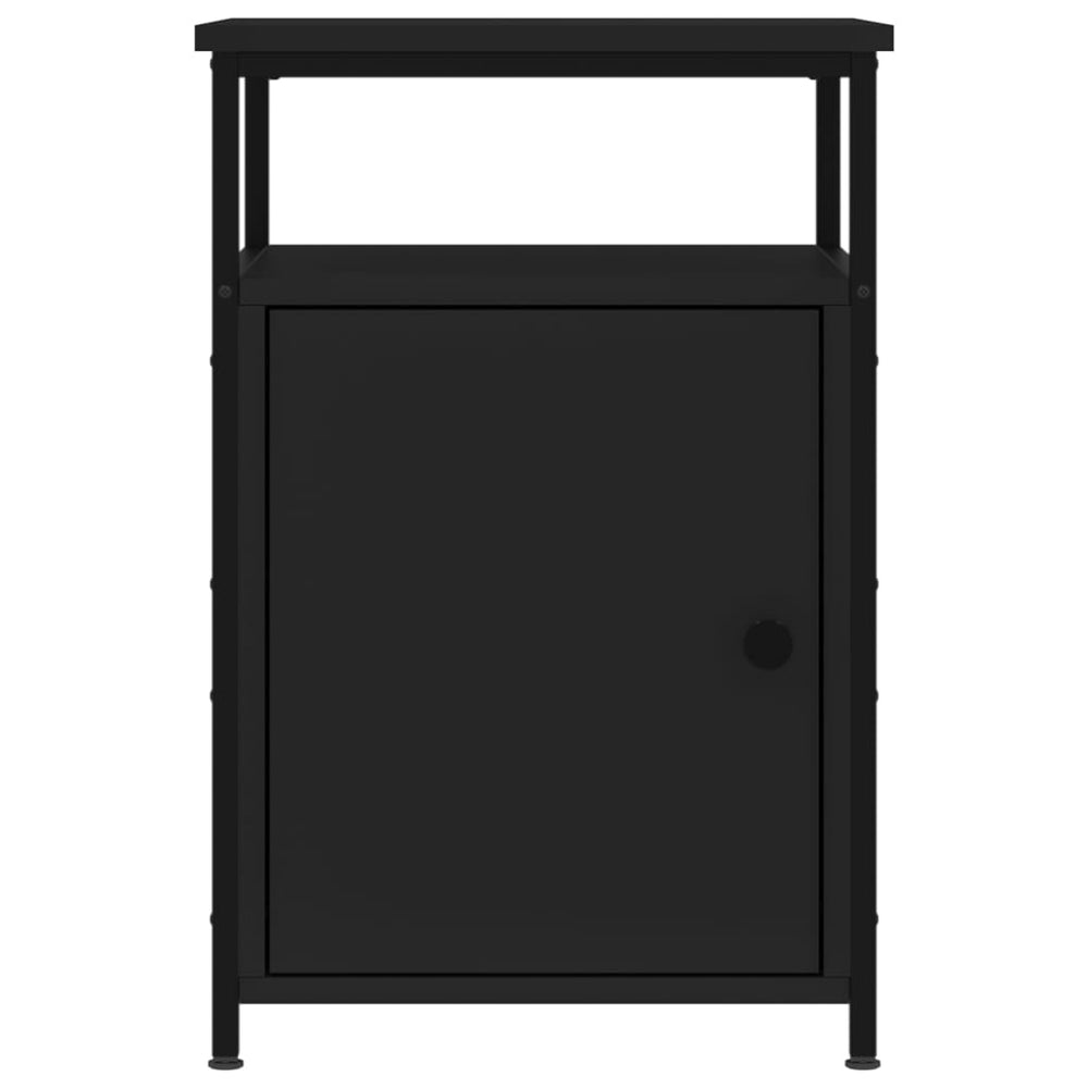 Nachtkastjes 2 st 40x42x60 cm bewerkt hout zwart MeubelReus