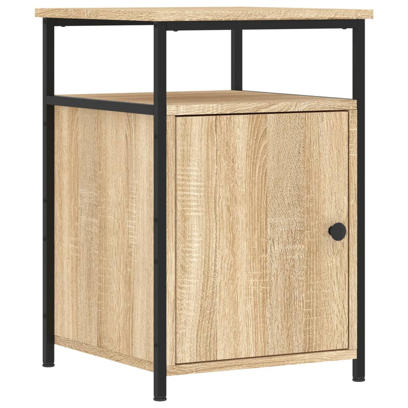Nachtkastje 40x42x60 cm bewerkt hout sonoma eikenkleurig MeubelReus