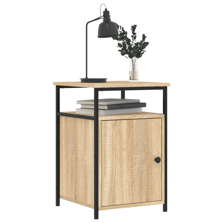Nachtkastjes 2 st 40x42x60 cm bewerkt hout sonoma eikenkleurig MeubelReus