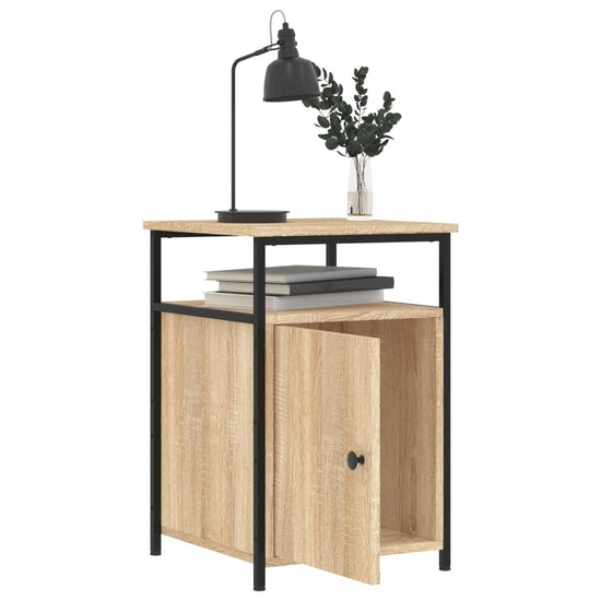 Nachtkastjes 2 st 40x42x60 cm bewerkt hout sonoma eikenkleurig MeubelReus