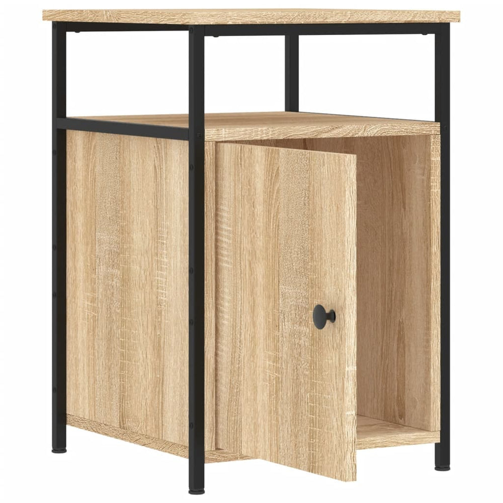 Nachtkastjes 2 st 40x42x60 cm bewerkt hout sonoma eikenkleurig MeubelReus