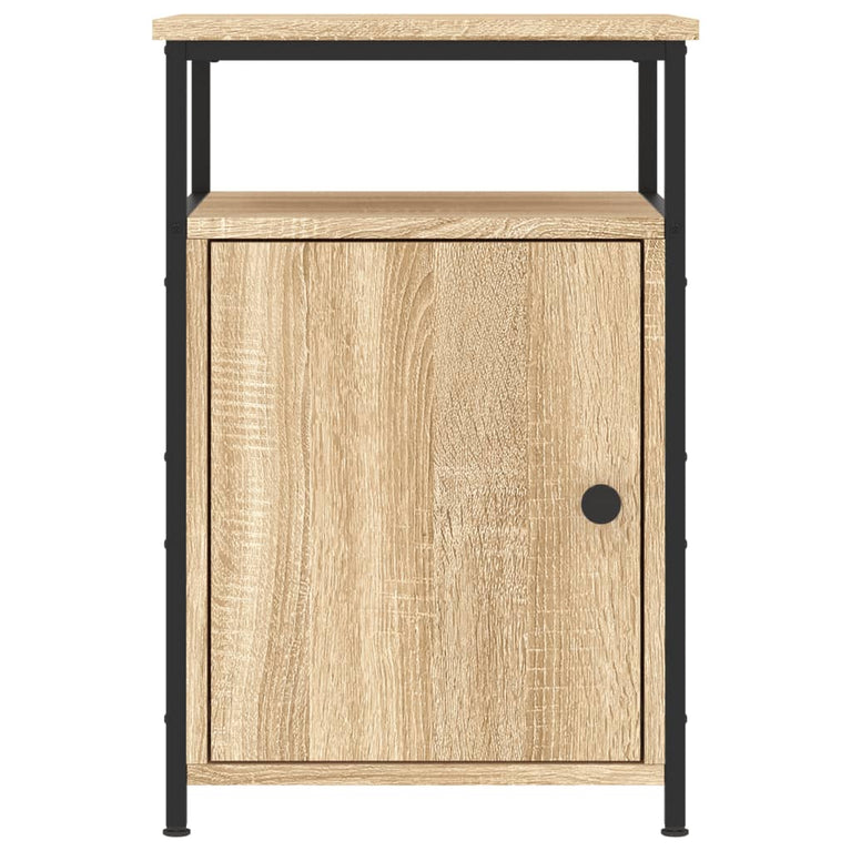 Nachtkastjes 2 st 40x42x60 cm bewerkt hout sonoma eikenkleurig MeubelReus