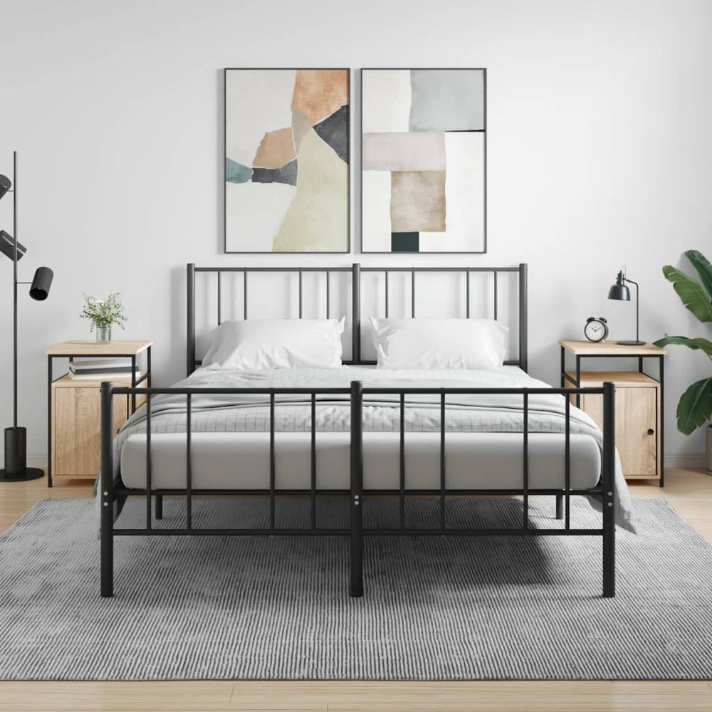 Nachtkastjes 2 st 40x42x60 cm bewerkt hout sonoma eikenkleurig MeubelReus