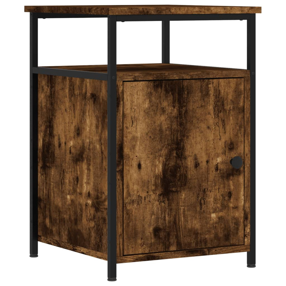 Nachtkastjes 2 st 40x42x60 cm bewerkt hout gerookt eikenkleurig MeubelReus