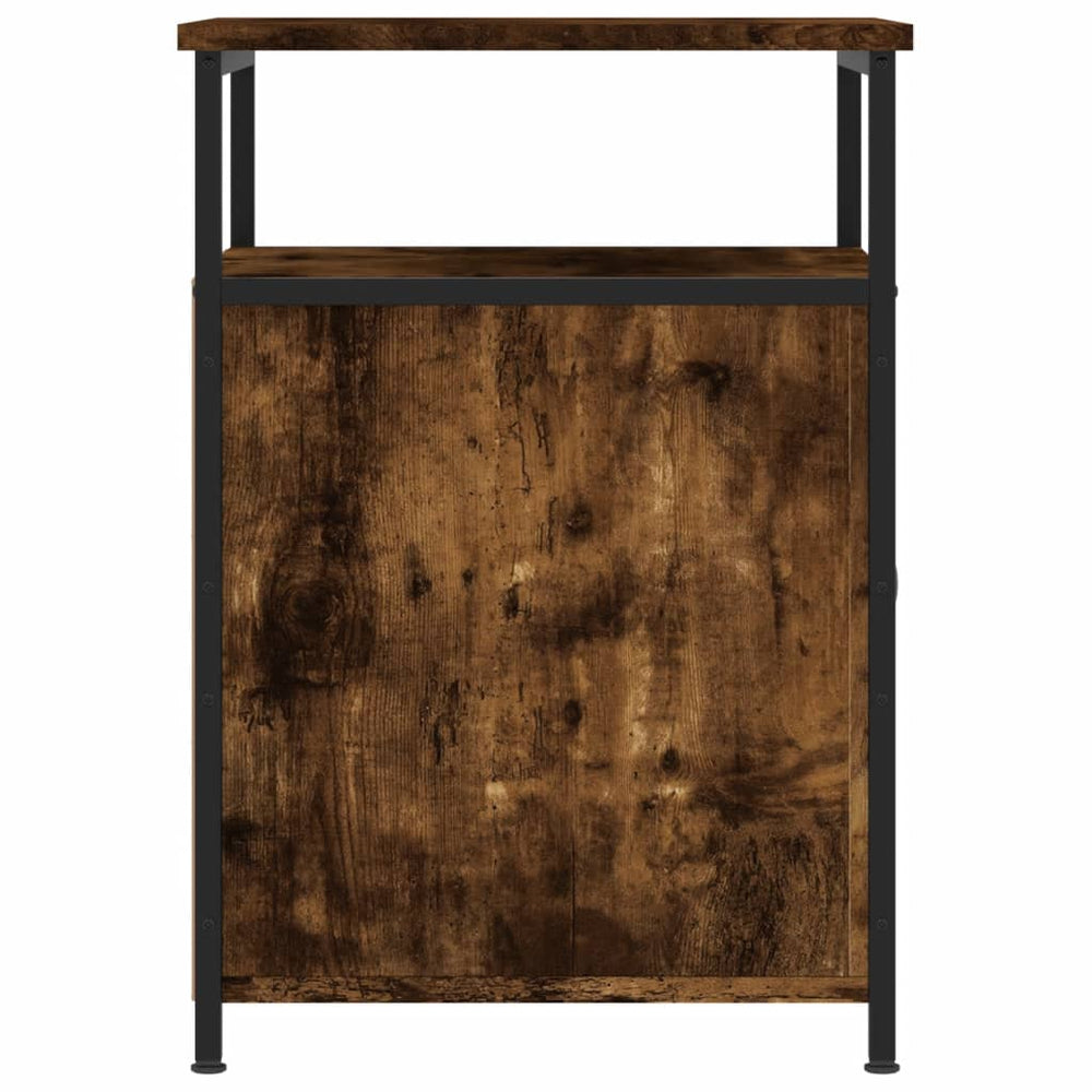 Nachtkastjes 2 st 40x42x60 cm bewerkt hout gerookt eikenkleurig MeubelReus