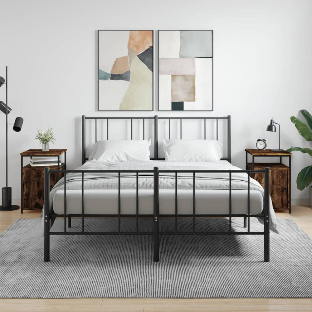 Nachtkastjes 2 st 40x42x60 cm bewerkt hout gerookt eikenkleurig MeubelReus
