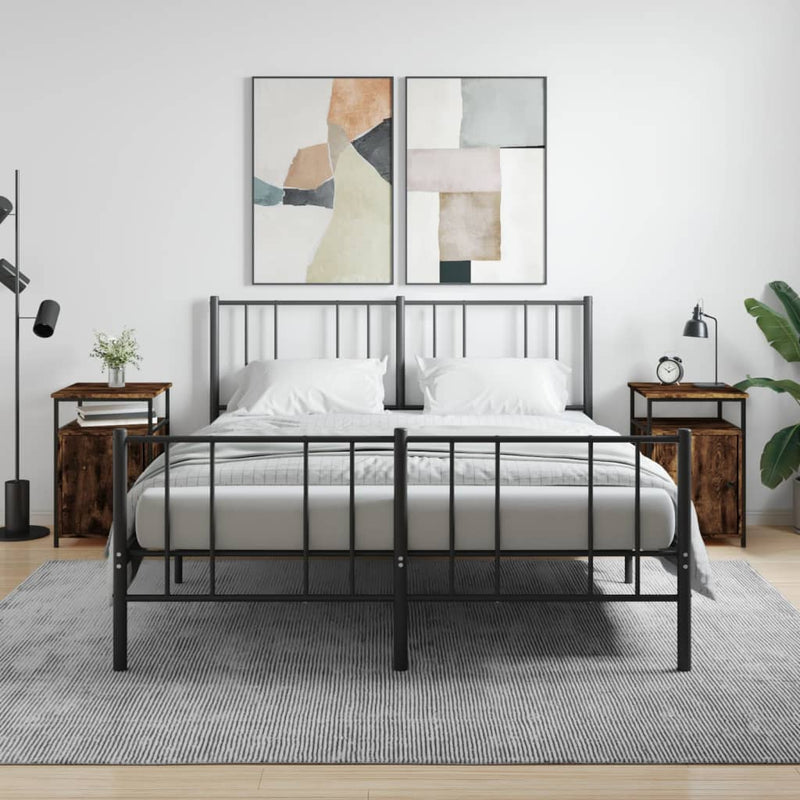 Nachtkastjes 2 st 40x42x60 cm bewerkt hout gerookt eikenkleurig MeubelReus