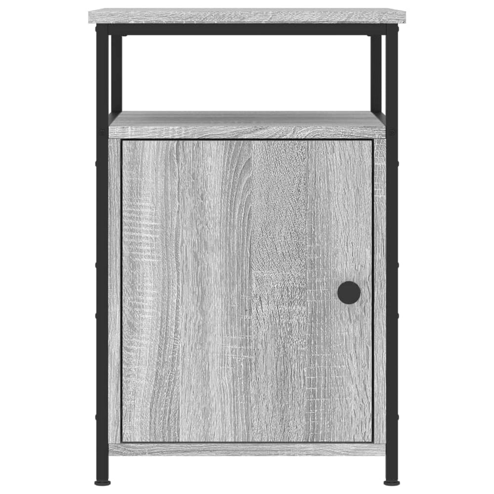 Nachtkastjes 2 st 40x42x60 cm bewerkt hout grijs sonoma eiken MeubelReus