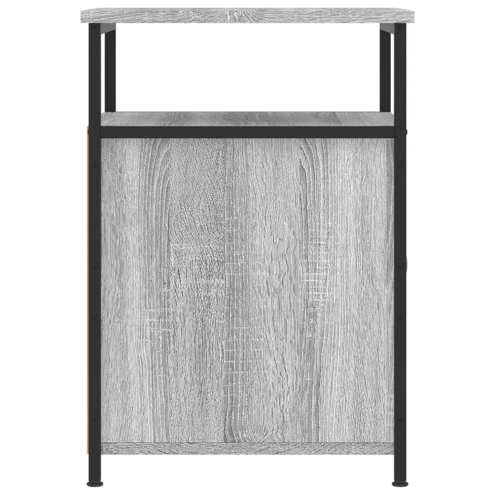 Nachtkastjes 2 st 40x42x60 cm bewerkt hout grijs sonoma eiken MeubelReus