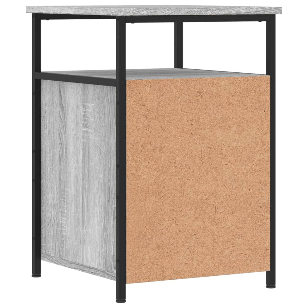Nachtkastjes 2 st 40x42x60 cm bewerkt hout grijs sonoma eiken MeubelReus