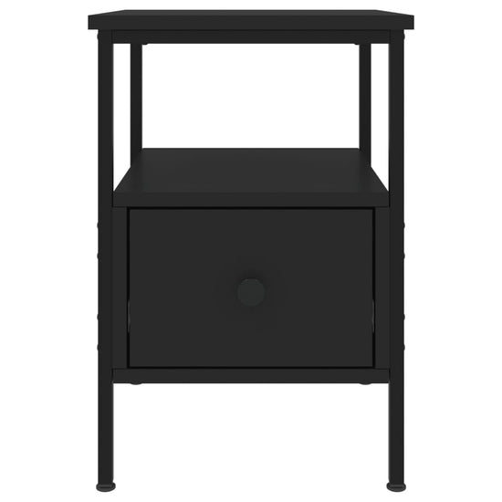Nachtkastjes 2 st 34x36x50 cm bewerkt hout zwart MeubelReus