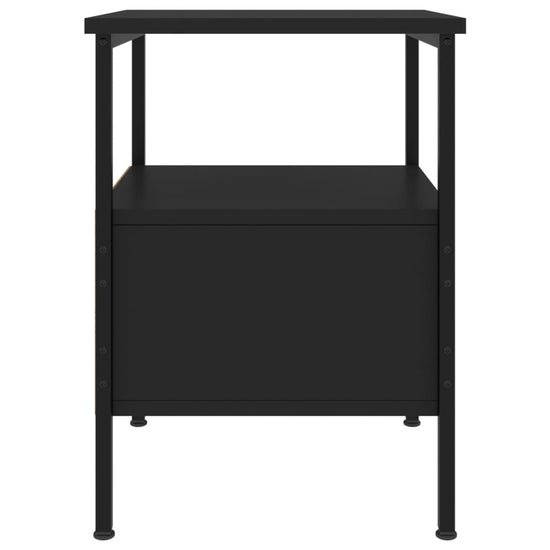 Nachtkastjes 2 st 34x36x50 cm bewerkt hout zwart MeubelReus