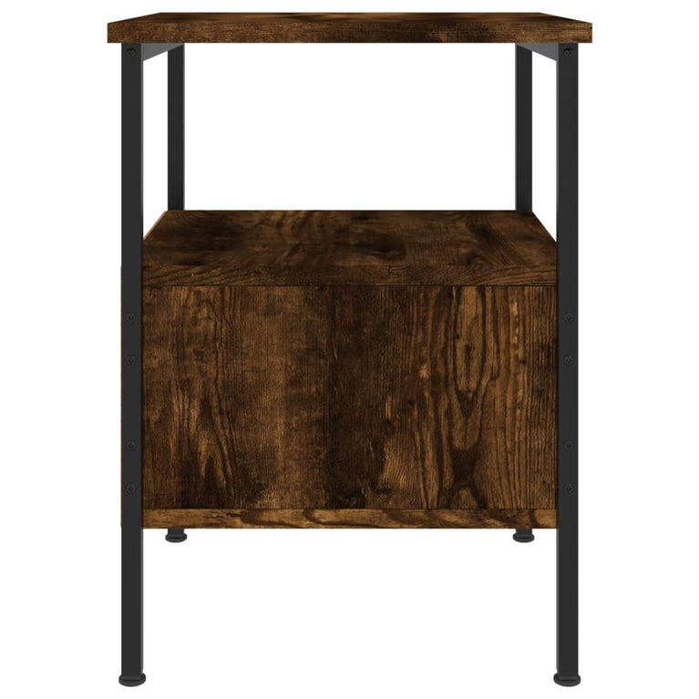 Nachtkastjes 2 st 34x36x50 cm bewerkt hout gerookt eikenkleurig MeubelReus