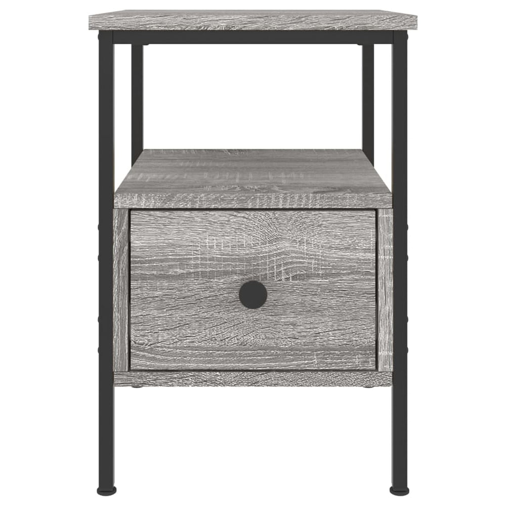 Nachtkastjes 2 st 34x36x50 cm bewerkt hout grijs sonoma eiken MeubelReus