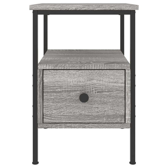 Nachtkastjes 2 st 34x36x50 cm bewerkt hout grijs sonoma eiken MeubelReus