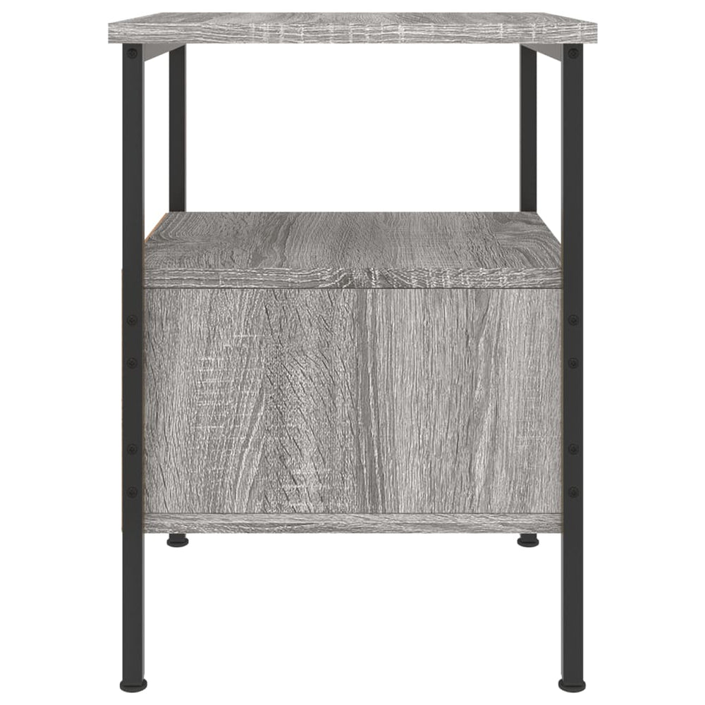 Nachtkastjes 2 st 34x36x50 cm bewerkt hout grijs sonoma eiken MeubelReus