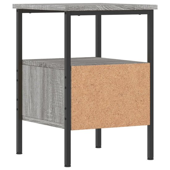Nachtkastjes 2 st 34x36x50 cm bewerkt hout grijs sonoma eiken MeubelReus