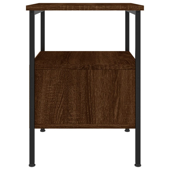 Nachtkastjes 2 st 34x36x50 cm bewerkt hout bruin eikenkleur MeubelReus