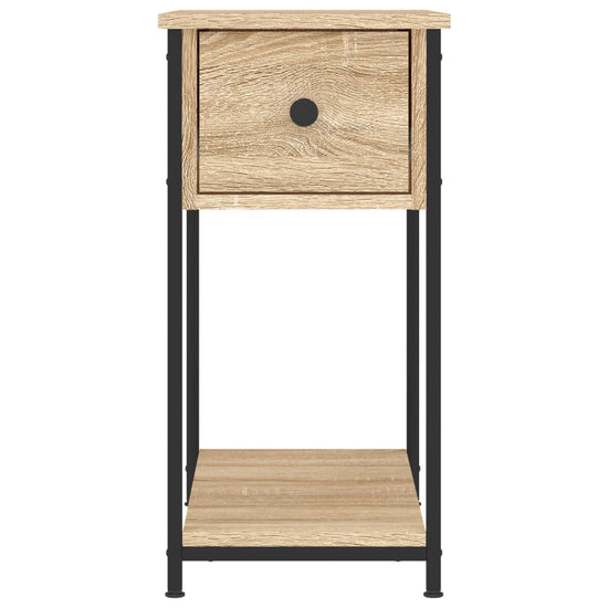 Nachtkastje 30x60x60 cm bewerkt hout sonoma eikenkleurig MeubelReus