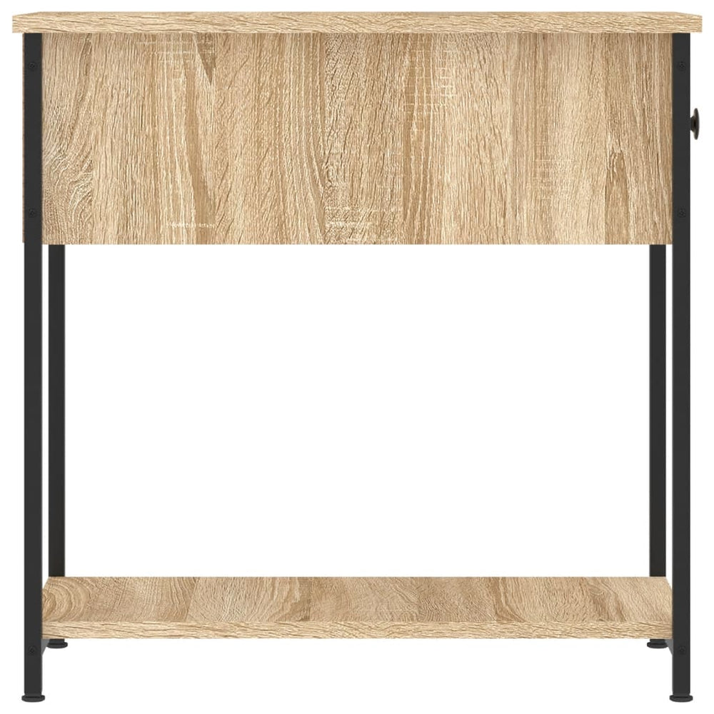 Nachtkastje 30x60x60 cm bewerkt hout sonoma eikenkleurig MeubelReus