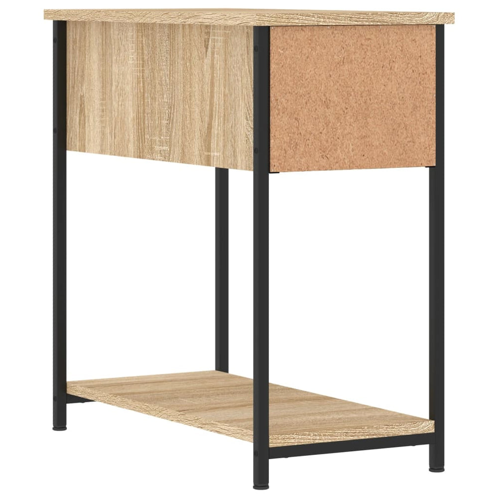 Nachtkastje 30x60x60 cm bewerkt hout sonoma eikenkleurig MeubelReus